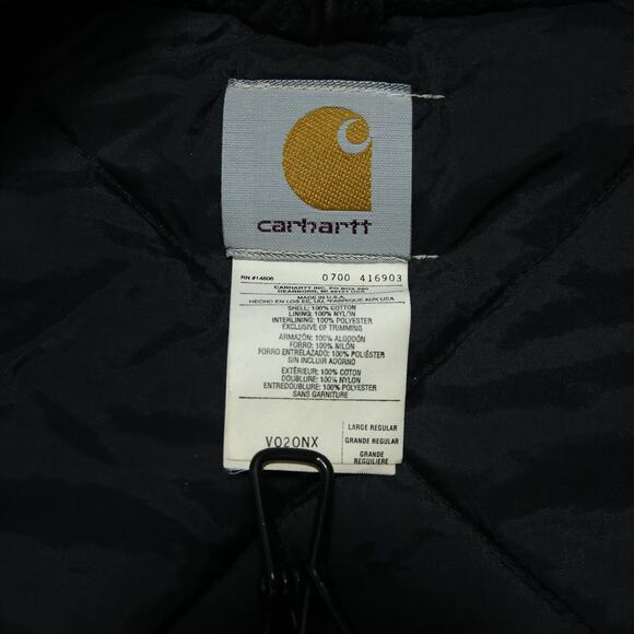 Vintage Carhartt V02 ONX Onyx Faded Black Vest - Picture 8 of 9